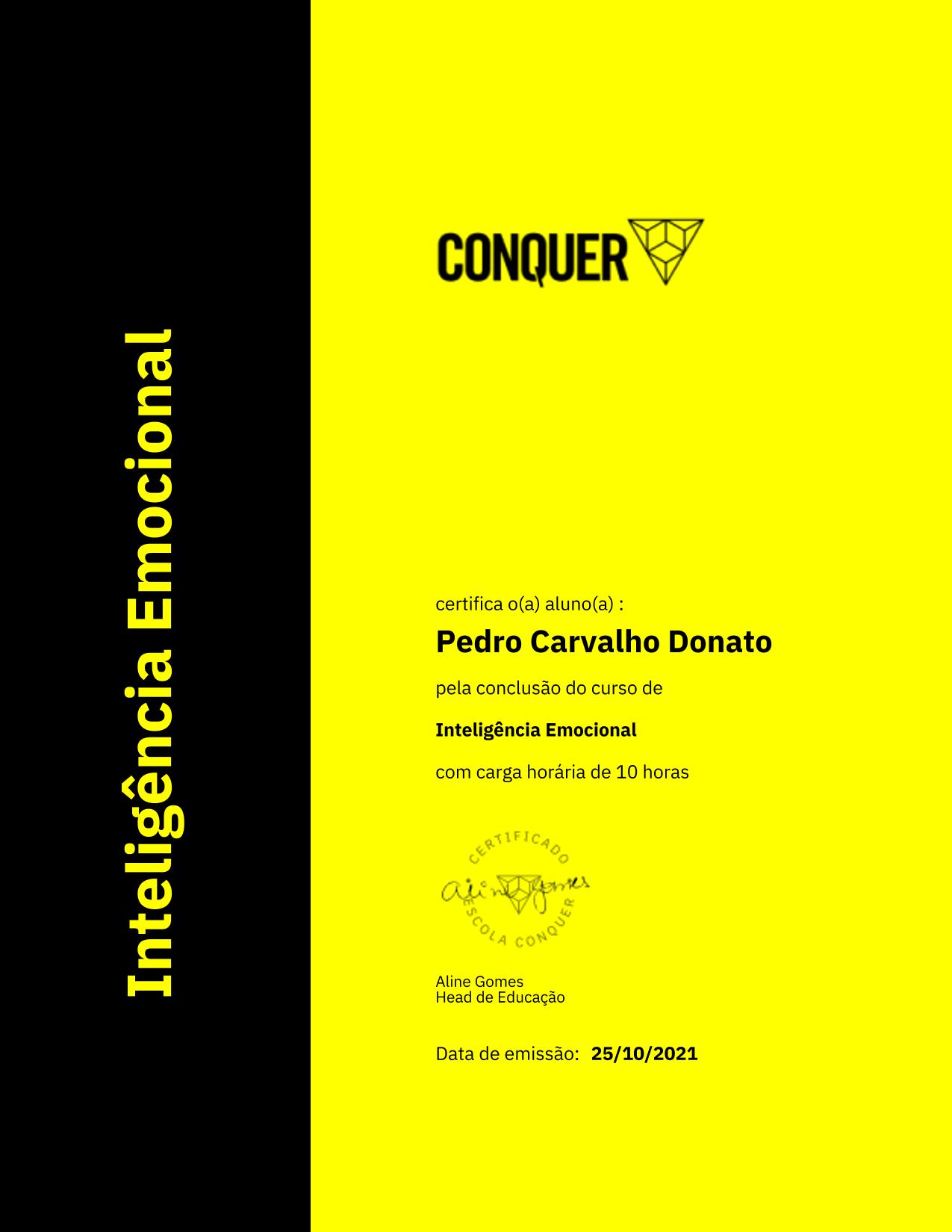 Certificado de Inteligência Emocional